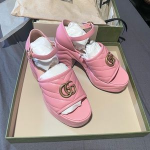 Authentic Gucci platform sandals